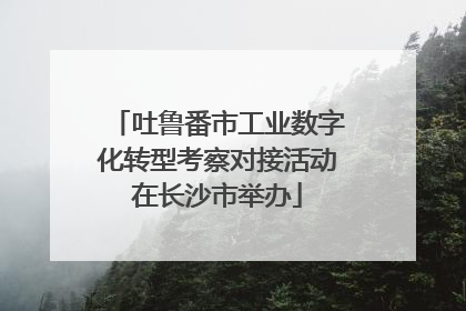 吐鲁番市工业数字化转型考察对接活动在长沙市举办