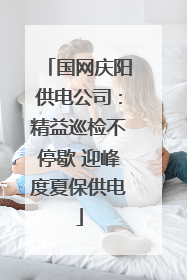 国网庆阳供电公司：精益巡检不停歇 迎峰度夏保供电