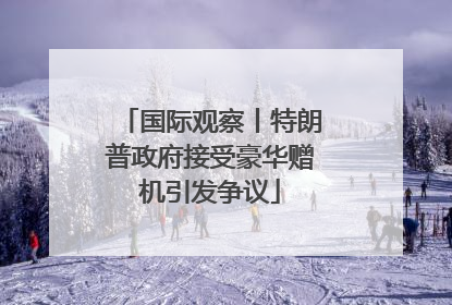 国际观察丨特朗普政府接受豪华赠机引发争议