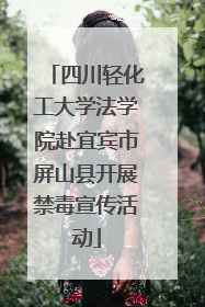 四川轻化工大学法学院赴宜宾市屏山县开展禁毒宣传活动