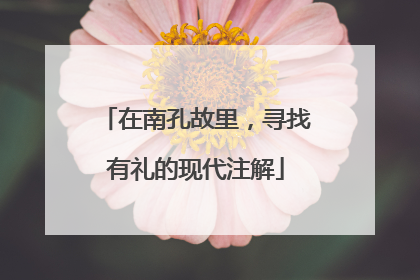 在南孔故里，寻找有礼的现代注解