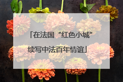 在法国“红色小城”续写中法百年情谊