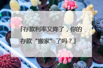 存款利率又降了，你的存款“搬家”了吗？