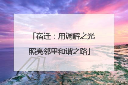 宿迁：用调解之光照亮邻里和谐之路