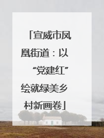 宣威市凤凰街道：以“党建红”绘就绿美乡村新画卷