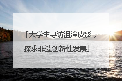 大学生寻访沮漳皮影，探求非遗创新性发展
