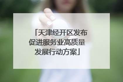 天津经开区发布促进服务业高质量发展行动方案