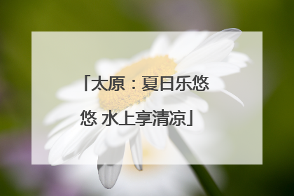 太原：夏日乐悠悠 水上享清凉