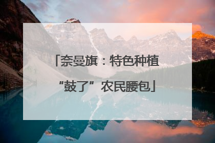 奈曼旗：特色种植“鼓了”农民腰包