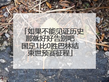 如果不能见证历史 那就好好告别吧 国足1比0胜巴林结束世预赛征程