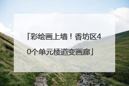 彩绘画上墙！香坊区40个单元楼道变画廊