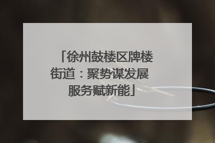 徐州鼓楼区牌楼街道：聚势谋发展 服务赋新能
