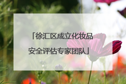 徐汇区成立化妆品安全评估专家团队