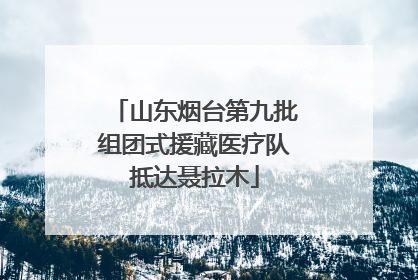 山东烟台第九批组团式援藏医疗队抵达聂拉木