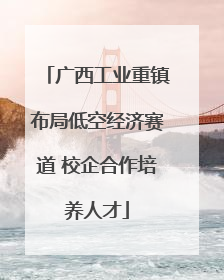 广西工业重镇布局低空经济赛道 校企合作培养人才