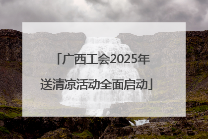 广西工会2025年送清凉活动全面启动
