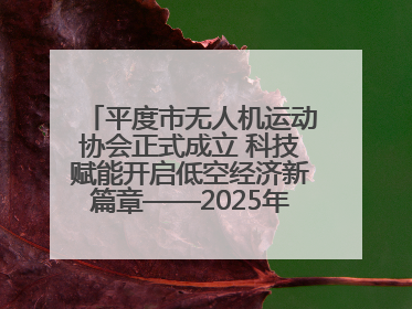 平度市无人机运动协会正式成立 科技赋能开启低空经济新篇章——2025年首届会员大会暨无人机应用发展论坛成功举办
