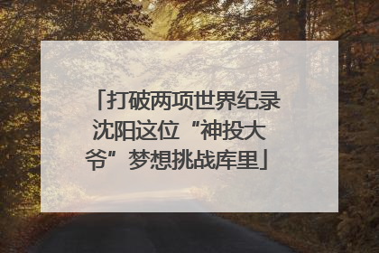 打破两项世界纪录 沈阳这位“神投大爷”梦想挑战库里