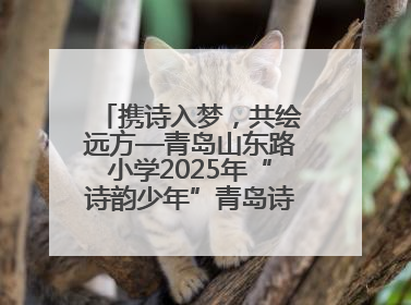 携诗入梦，共绘远方—青岛山东路小学2025年“诗韵少年”青岛诗词大会开幕畅游诗词之海