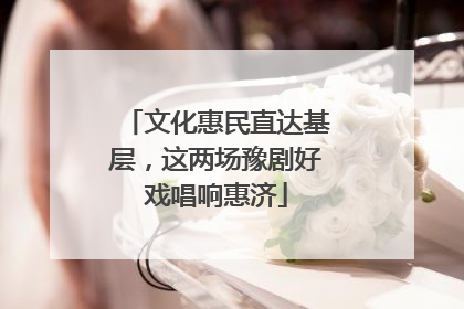 文化惠民直达基层，这两场豫剧好戏唱响惠济