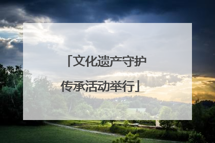 文化遗产守护传承活动举行
