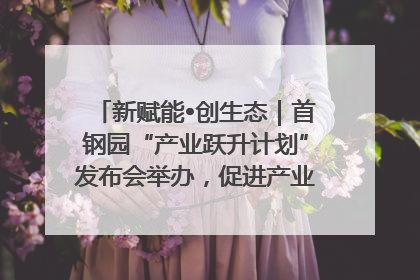 新赋能•创生态｜首钢园“产业跃升计划”发布会举办，促进产业合作交流走深走实