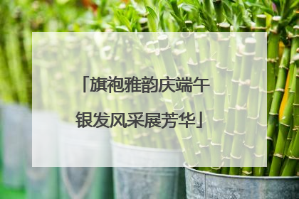 旗袍雅韵庆端午 银发风采展芳华
