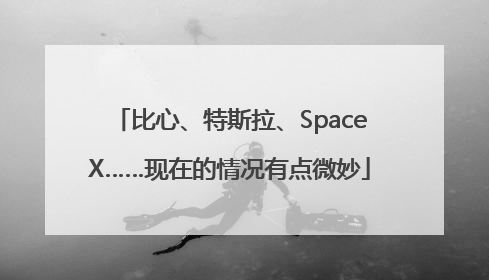 比心、特斯拉、SpaceX……现在的情况有点微妙