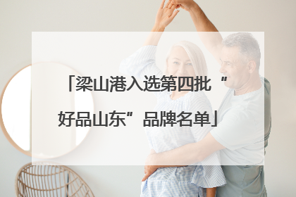 梁山港入选第四批“好品山东”品牌名单