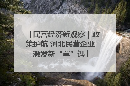 民营经济新观察｜政策护航 河北民营企业激发新“冀”遇