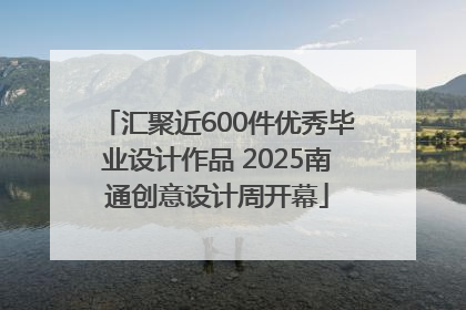 汇聚近600件优秀毕业设计作品 2025南通创意设计周开幕