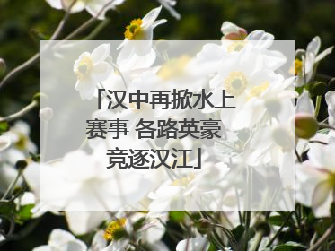 汉中再掀水上赛事 各路英豪竞逐汉江