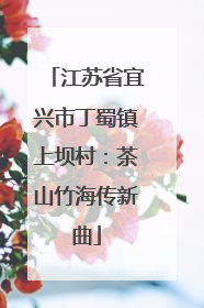 江苏省宜兴市丁蜀镇上坝村：茶山竹海传新曲