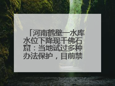 河南鹤壁一水库水位下降现千佛石窟：当地试过多种办法保护，目前禁止打卡
