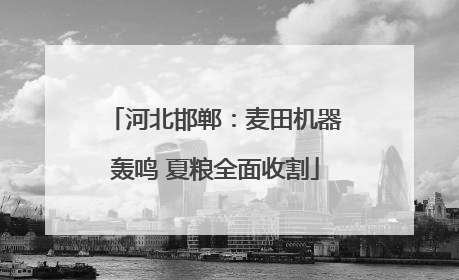 河北邯郸：麦田机器轰鸣 夏粮全面收割