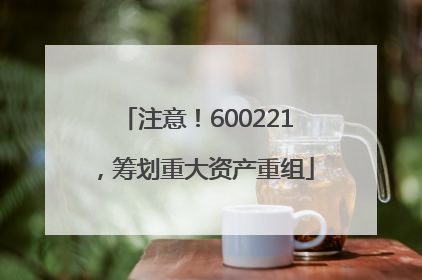 注意！600221，筹划重大资产重组