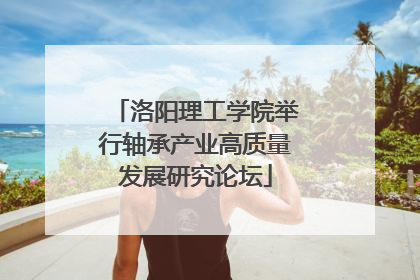 洛阳理工学院举行轴承产业高质量发展研究论坛