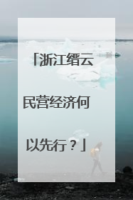 浙江缙云民营经济何以先行？