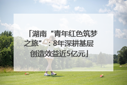 湖南“青年红色筑梦之旅”：8年深耕基层创造效益近5亿元