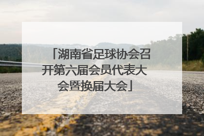 湖南省足球协会召开第六届会员代表大会暨换届大会