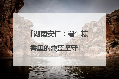 湖南安仁：端午粽香里的藏蓝坚守