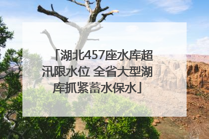 湖北457座水库超汛限水位 全省大型湖库抓紧蓄水保水