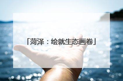 菏泽：绘就生态画卷