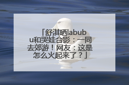 舒淇晒labubu和哭娃合影：一同去郊游！网友：这是怎么火起来了？