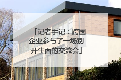 记者手记：跨国企业参与了一场别开生面的交流会