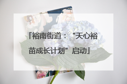 裕南街道：“天心裕苗成长计划”启动