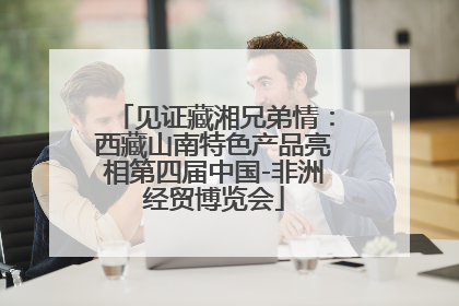 见证藏湘兄弟情：西藏山南特色产品亮相第四届中国-非洲经贸博览会