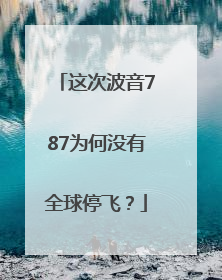 这次波音787为何没有全球停飞？