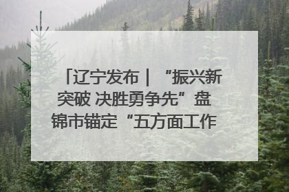 辽宁发布｜“振兴新突破 决胜勇争先”盘锦市锚定“五方面工作”力争全年地区生产总值增长5.5%左右