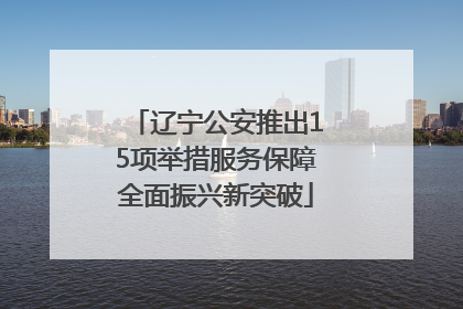 辽宁公安推出15项举措服务保障全面振兴新突破
